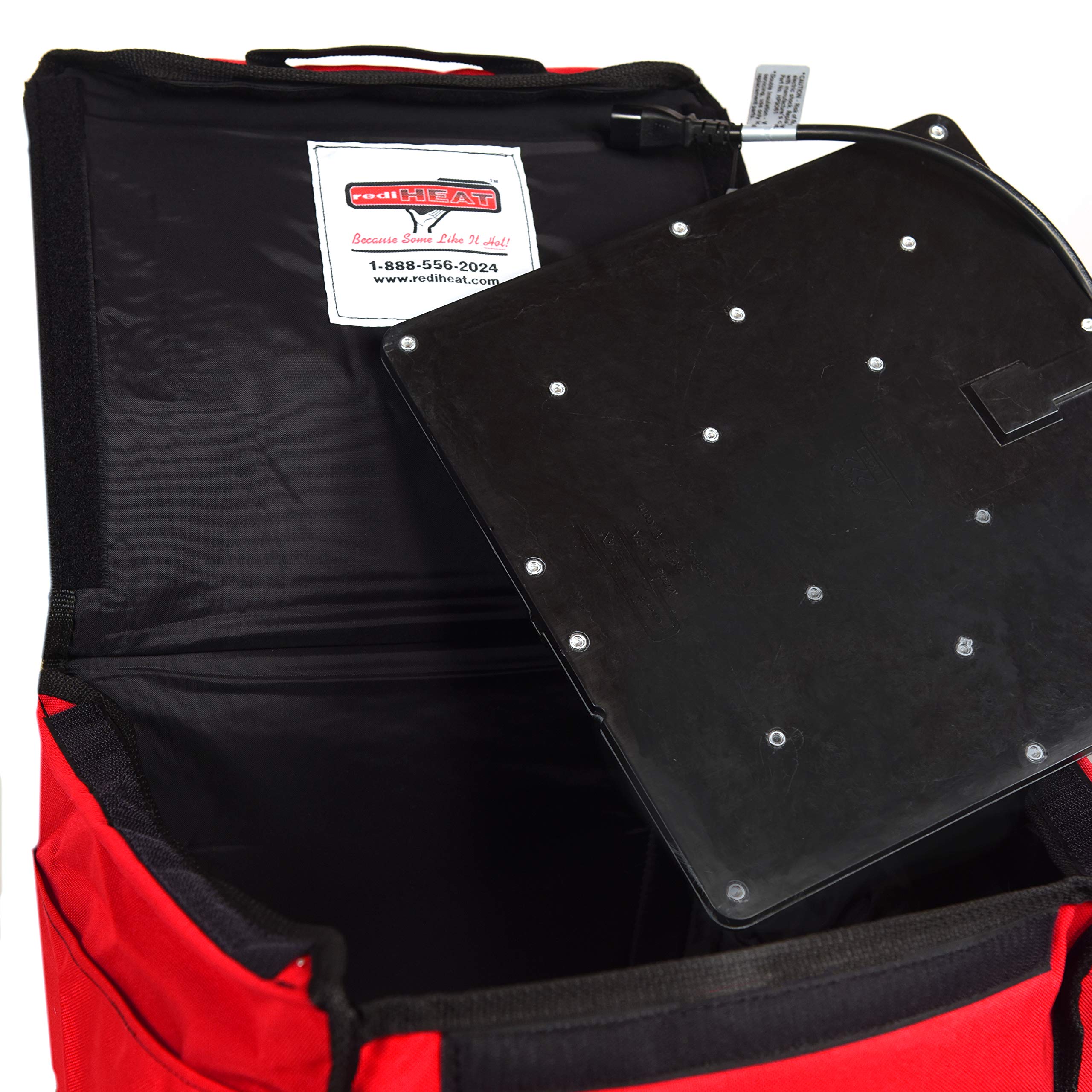 Portable Electric Heated Lunch Box - Mini Cube Insulated Food Delivery Bag for Hot Meals (Red) | Perfect for Office, School, Travel & Food Delivery Services