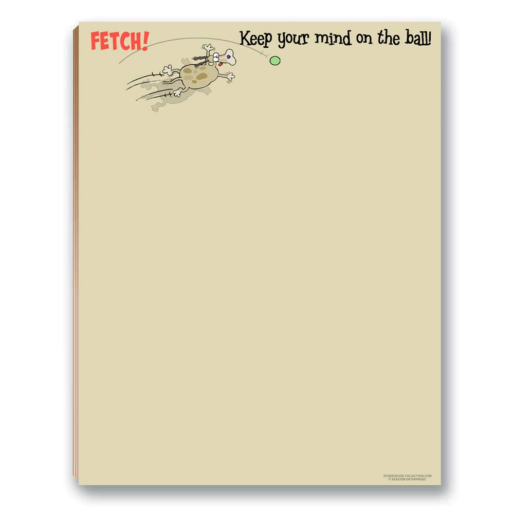Funny Dog Notepads Set of 4 - Cute Assorted Doggie Memo Pads - Perfect Gift for Dog Lovers - Office, School & Home Use Notepads for Notes & Reminders