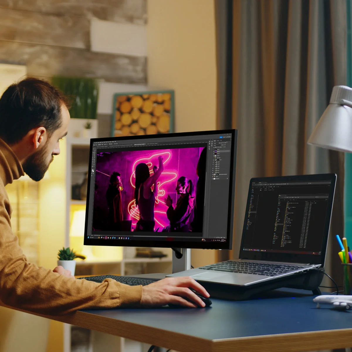 Clarity 5K 27-inch UHD Touchscreen Monitor with USB-C Power Delivery - Perfect for Graphic Design, Video Editing & Professional Workspaces