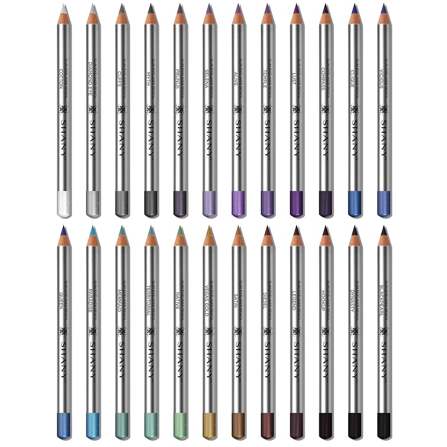 SHANY Slim Liner Eye Pencil - QUEEN | Waterproof Eyeliner for Long-Lasting Makeup | Perfect for Daily Use, Parties & Special Occasions