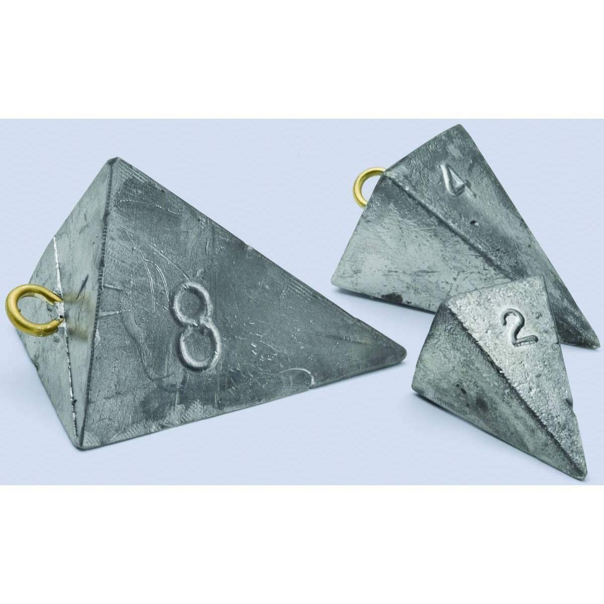 Pyramid Fishing Sinkers - Bullet Weights for Saltwater & Freshwater Fishing - Ideal for Surf, Pier, and Bottom Fishing