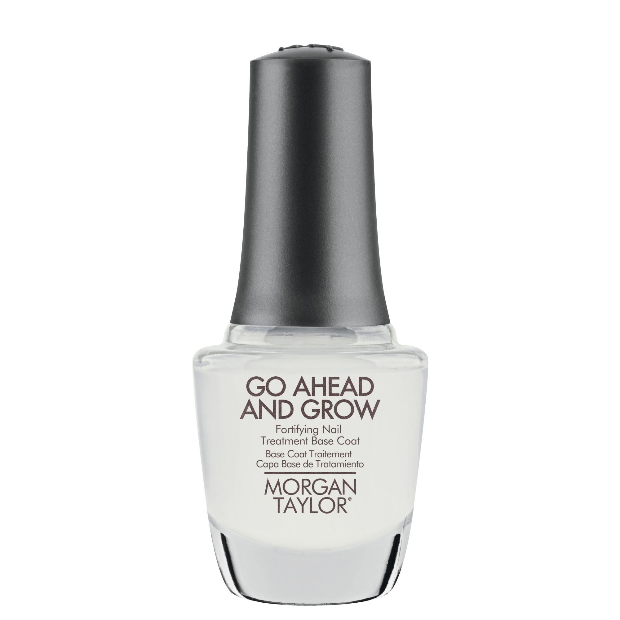 Morgan Taylor Go Ahead And Grow Nail Strengthener & Growth Treatment - Strengthens Weak Nails & Promotes Growth for Healthy, Beautiful Nails - Perfect for At-Home Nail Care & Salon Use