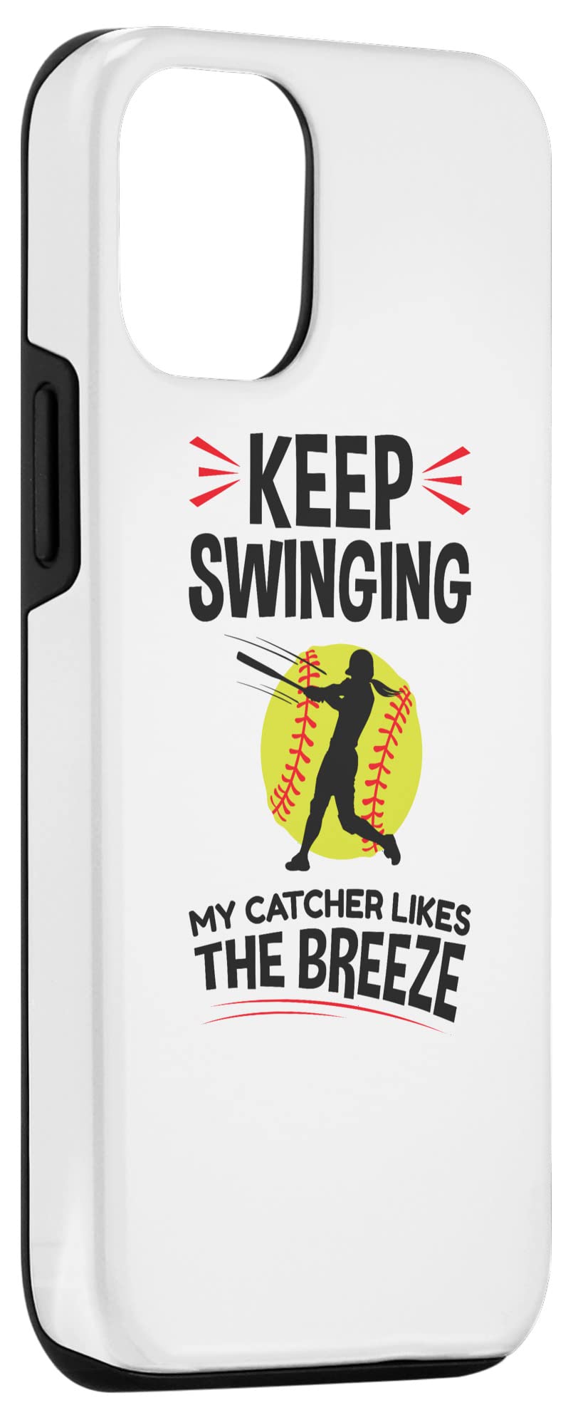 iPhone 12/12 Pro Softball Catcher Case - Durable & Stylish Phone Cover for Baseball Fans | Perfect for Games, Practice & Everyday Protection