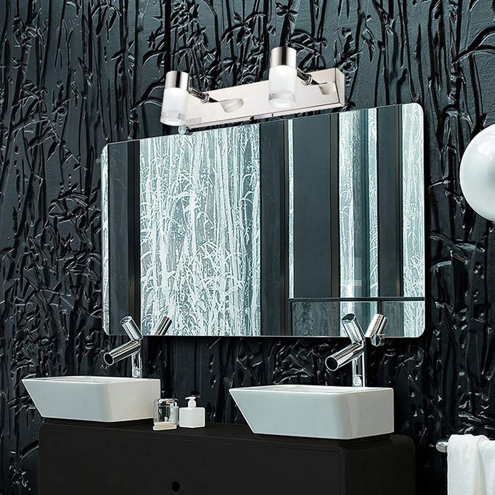 2 Head LED Wall Mounted Light - Modern Waterproof Bathroom Lighting for Makeup Mirror, Dressing Table & Reading - Fog Resistant, Stylish Fixture for Home & Spa Use