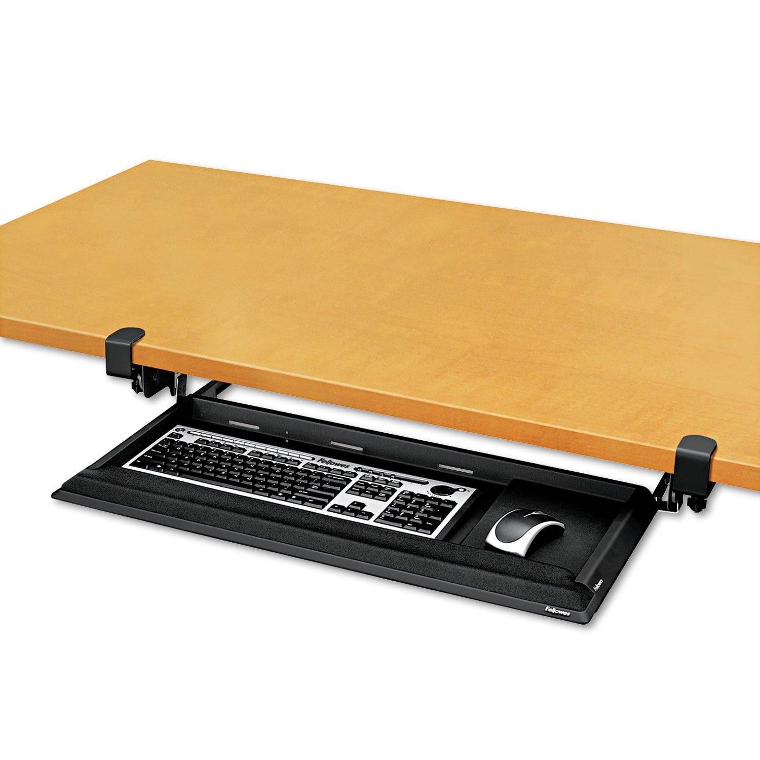Fellowes Designer Suites DeskReady Keyboard Tray Drawer - Ergonomic Under Desk Keyboard Slide Out Shelf for Home & Office Workspace