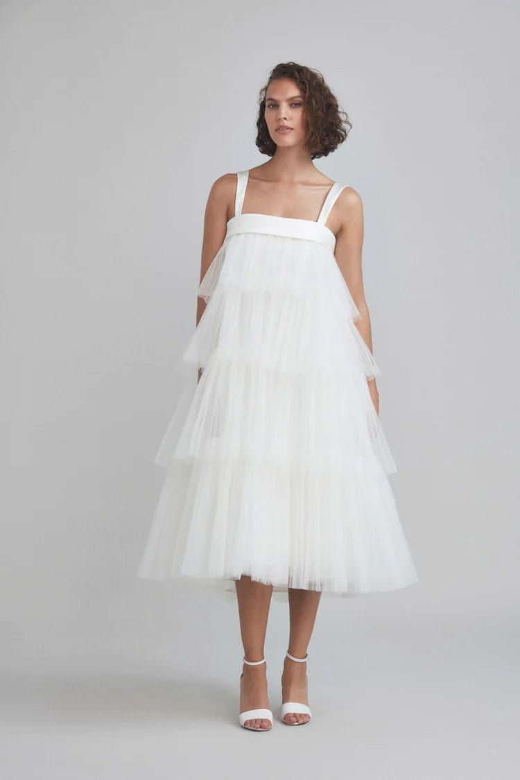 Amsale LW203 Elegant Evening Gown - Size 8 | Formal Dresses for Weddings, Prom & Special Occasions