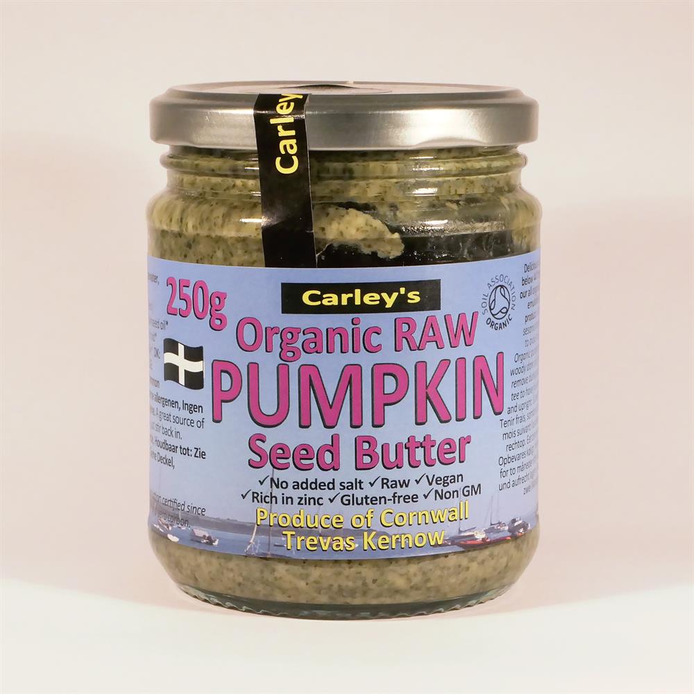 Organic Raw Pumpkin Butter by Carley's - 250g | All-Natural Spread for Toast, Baking & Healthy Snacks | Vegan, Gluten-Free & Preservative-Free