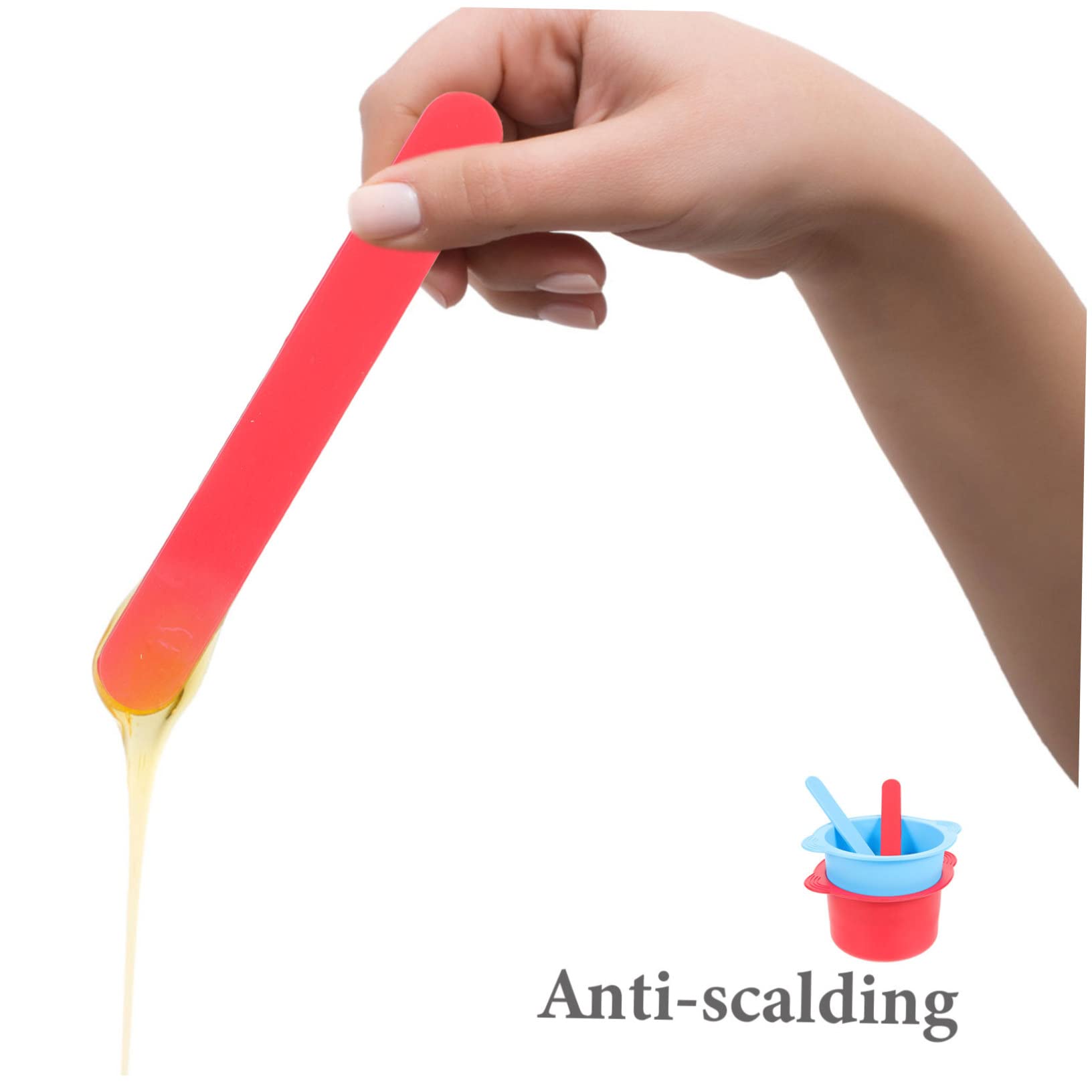 2-Pack Silicone Wax Melting Bowls with Non-Stick Spatula - Wax Warmer Pot, DIY Waxing Container, Mask Mixing Bowl & Scraper Set for Home Salon, Beauty Waxing, Candle Making & DIY Crafts
