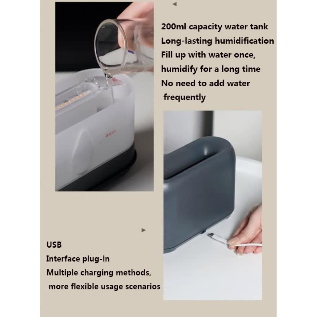 Grafken 200mL Ultrasonic Aromatherapy Diffuser & Humidifier with Remote Control, 7-Color LED Night Light, Timer & Auto-Off - Perfect for Bedroom, Yoga Studio & Spa Relaxation (Color: D)