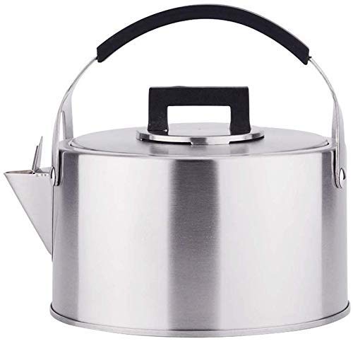 Premium Stainless Steel Gas Kettle - 3L Whistling Tea Kettle for Gas & Induction Stoves - Fast Boiling Water Pot for Camping, Home & Outdoor Use