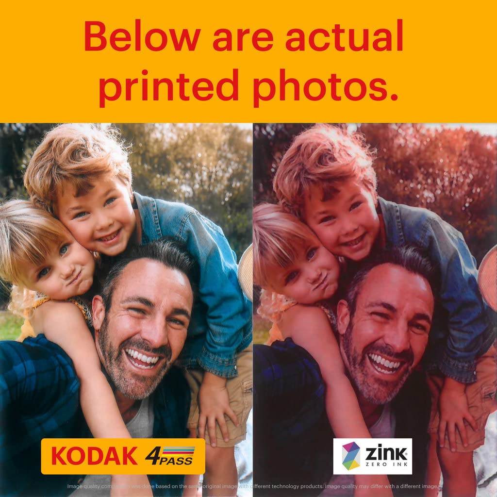 Kodak Mini Shot Combo 3 - C300W White Instant Camera with ZINK Photo Printing | Perfect for Travel, Parties & DIY Scrapbooking