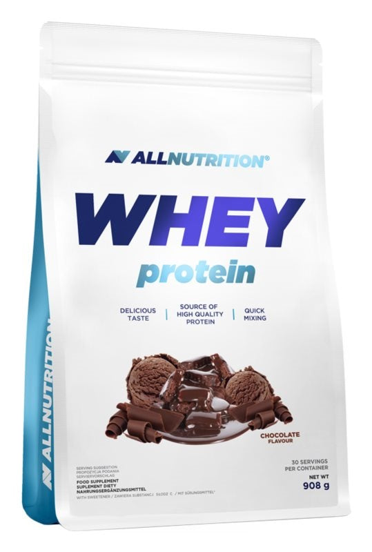 Allnutrition Whey Protein Isolate Powder - Chocolate Flavor, 908g (2 lbs) | High Protein, Low Carb, Keto-Friendly for Muscle Recovery & Post-Workout Shakes