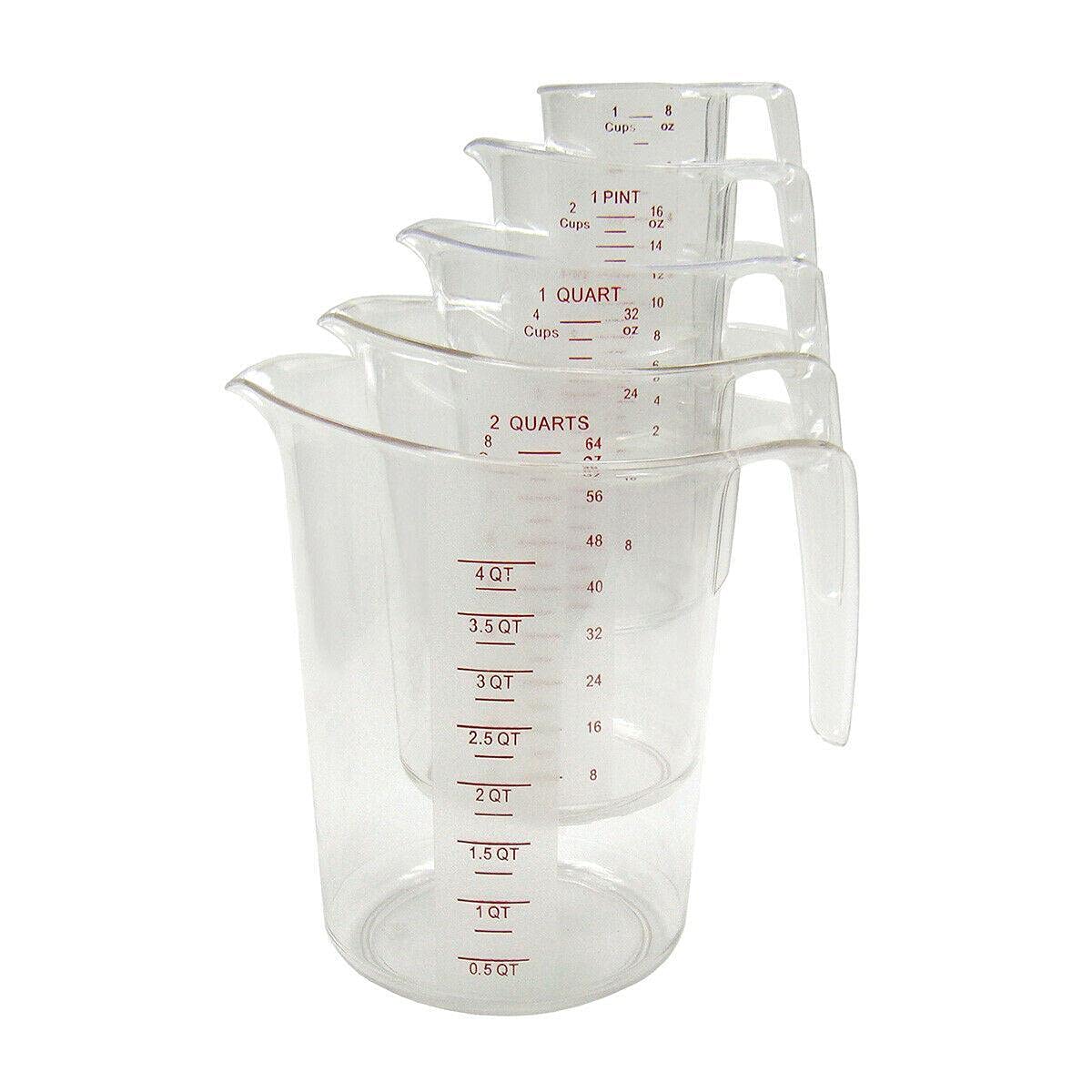 CompreDH 5-Piece Measuring Cup Set - Stainless Steel Kitchen Essentials for Baking, Cooking & Meal Prep | Accurate Measuring Cups for Liquid & Dry Ingredients