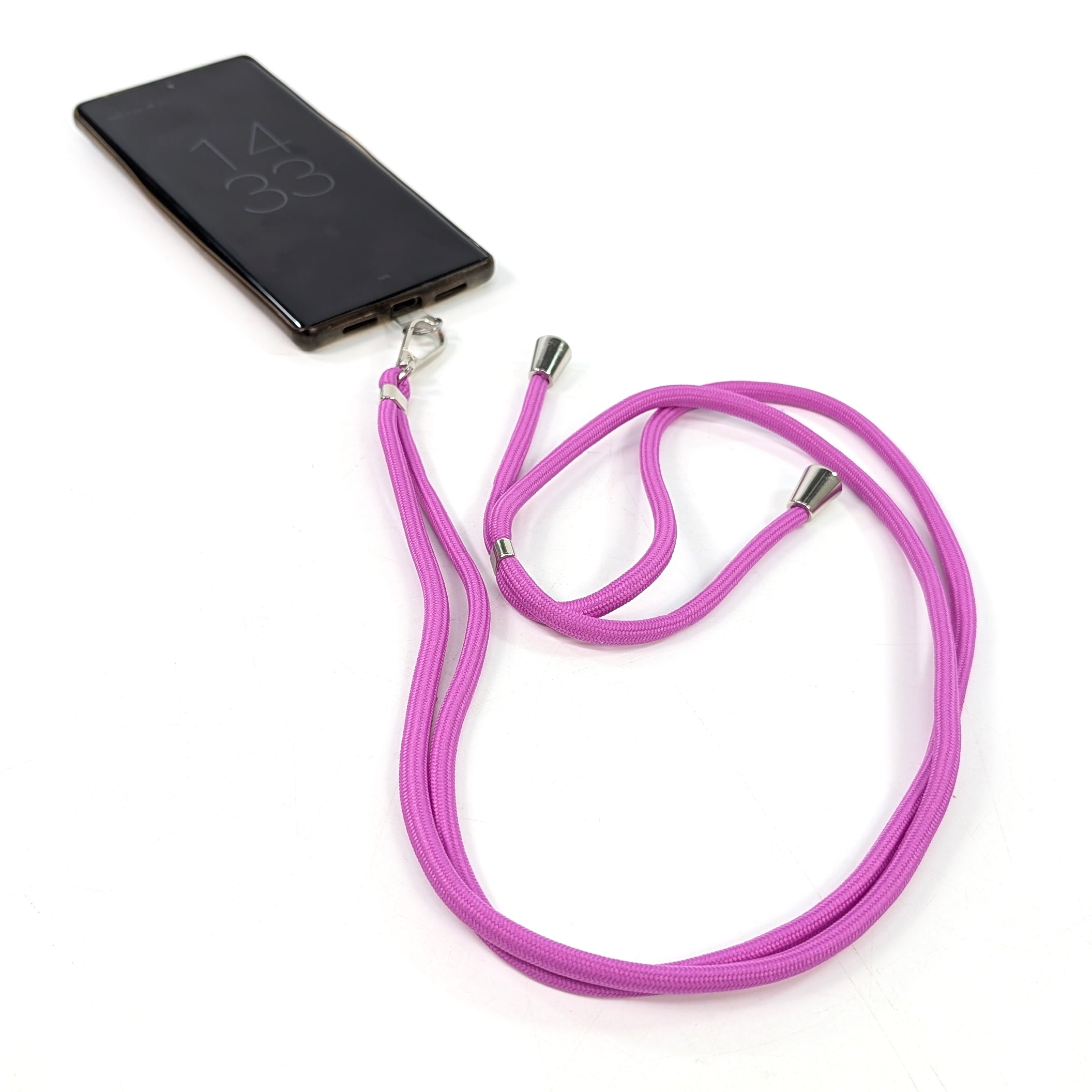 Adjustable Crossbody Phone Strap - Pink | Secure Hands-Free Carrying for iPhone & Android | Perfect for Travel, Shopping & Outdoor Activities
