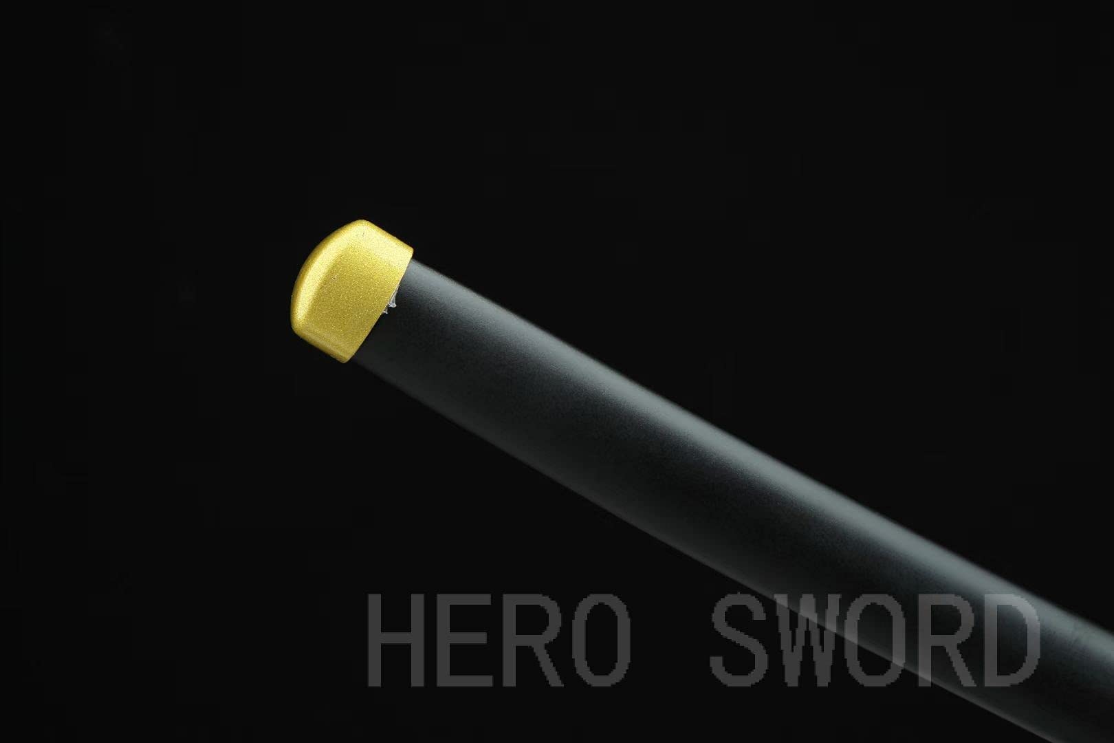 HERO SWORD Japanese Anime Katana - Hand Forged 1045 Carbon Steel Samurai Sword, Full Tang Handmade Sharp Blade - Demon Slayer Replica Sword for Cosplay, Martial Arts Training & Anime Collection