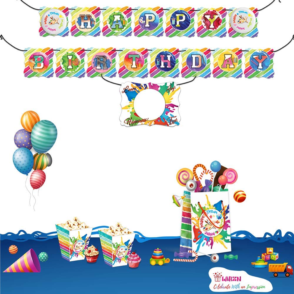 Premium Paint Party Favor Bags - 12 Pack Art Party Supplies for Kids, DIY Paint & Art Themed Goody Bags, Treat Bags & Gift Bags - Perfect for Birthday Decorations, Classroom Activities & Creative Celebrations