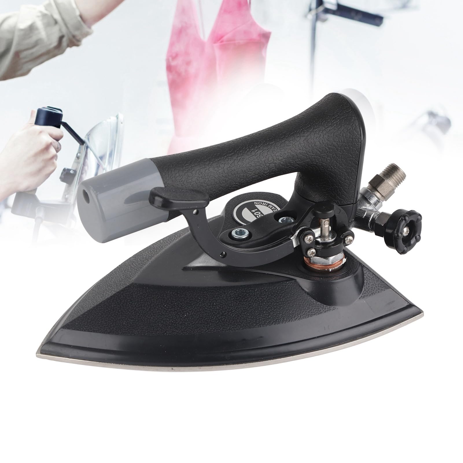 Industrial Full Steam Iron for Clothing Factory & Dry Cleaning Shop - Heavy Duty Pressing Machine for Garment Manufacturing, Laundry & Textile Industry - Perfect for Professional Steam Pressing & Fabric Smoothing