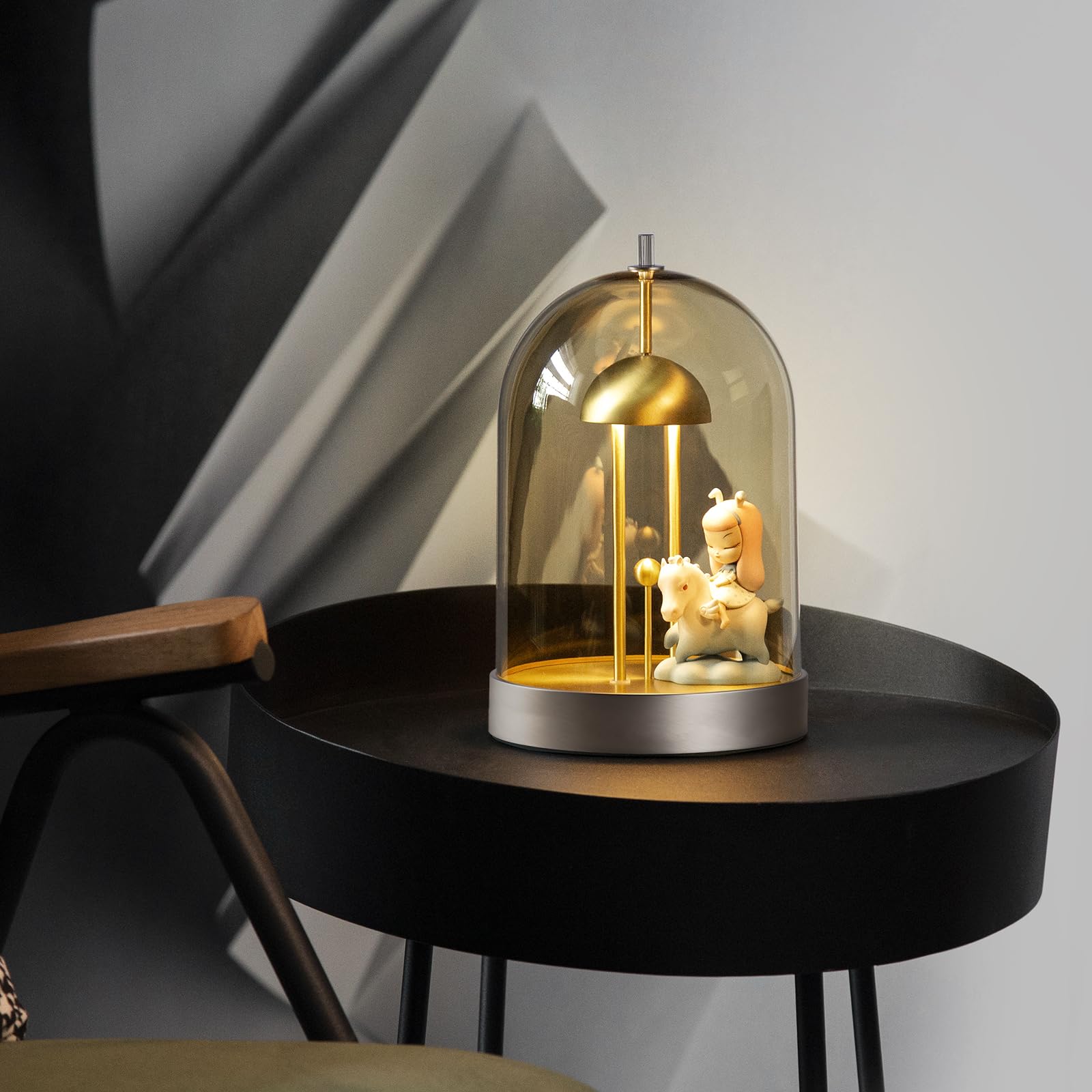 Rechargeable LED Table Lamp with 4000mAh Battery - USB Powered Touch Dimmable Night Light, Removable Shade & 4 Brightness Levels for Bedroom, Nightstand, Home, Restaurant, Office or Study Room