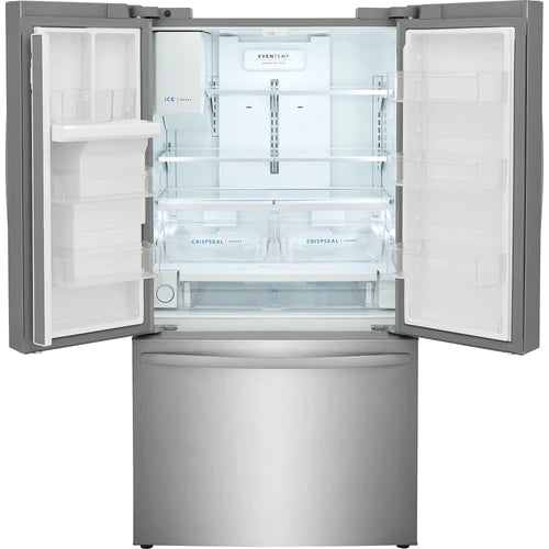 Frigidaire 36-Inch French Door Refrigerator with 27.8 cu. ft. Capacity, Ice & Water Dispenser - FRFS2823AS [Open Box] - Perfect for Modern Kitchens & Large Family Homes