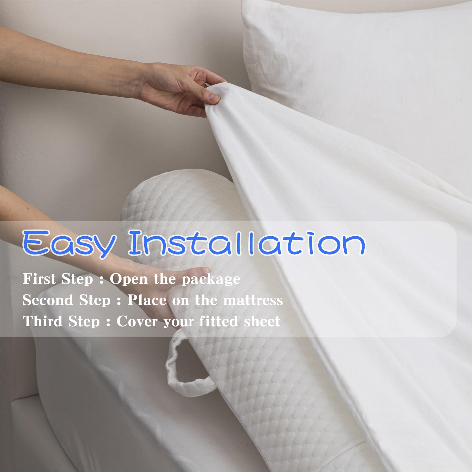 **Foldable Toddler Bed Rail with Non-Slip Washable Cover - Portable Bed Bumper for Kids & Twin Beds - Safe Sleep Solution for Toddlers (1 Pack)**    *(Perfect for Travel, Daycare, or Home Use to Prevent Falls & Ensure Safe Sleep)*