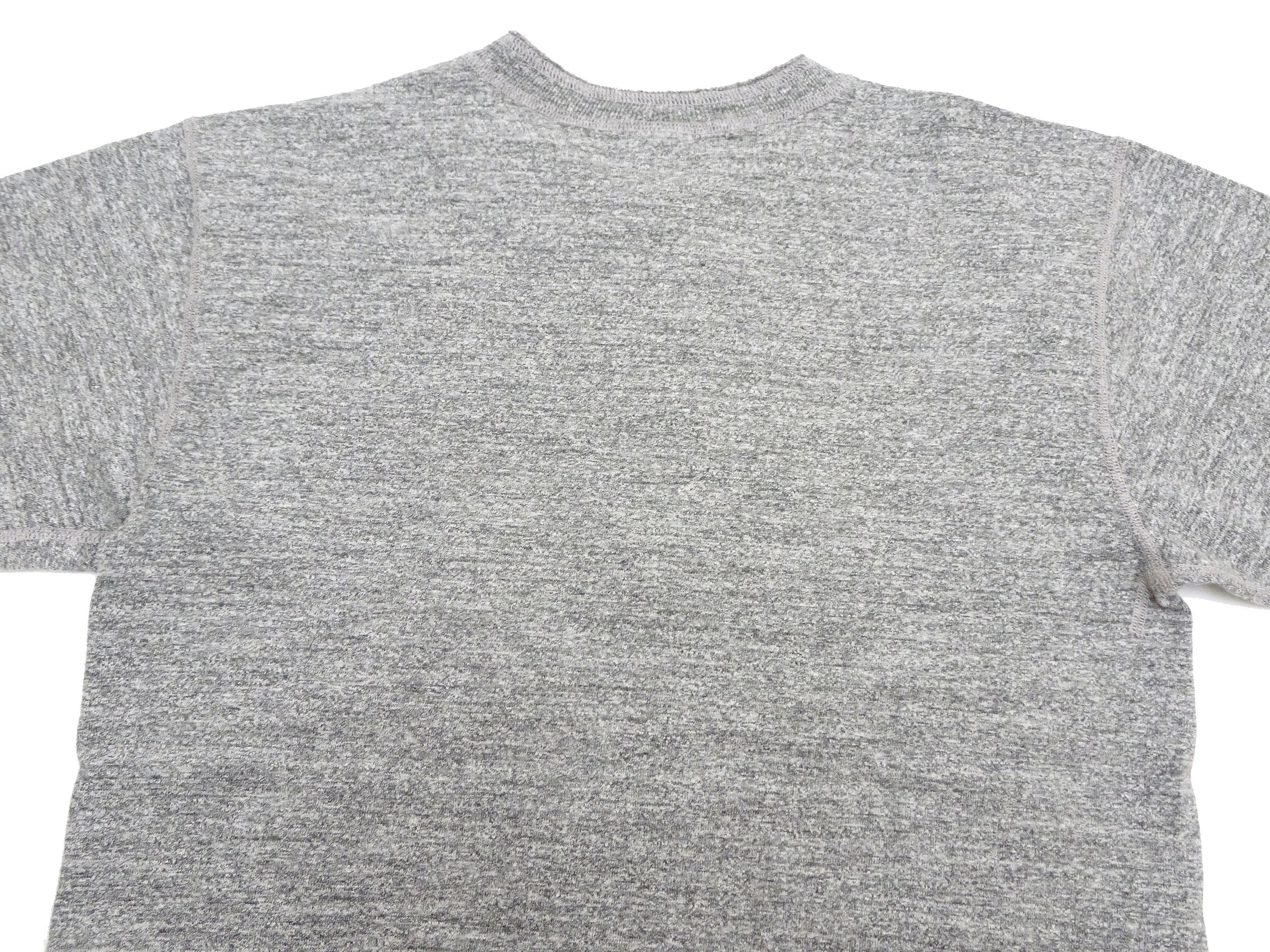 Buzz Rickson Men's Short Sleeve Henley T-Shirt - Premium Loopwheeled Slub Yarn Tee (BR79192) in Heather Gray - Perfect for Casual Wear & Vintage Style Outfits