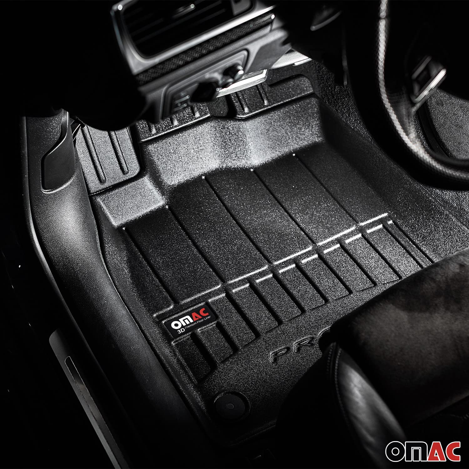 Premium All-Weather 3D Floor Mats for Toyota RAV4 2019-2025 Hybrid - Custom Fit TPE Rubber Car Mats, Waterproof, Odorless, Non-Slip Floor Liners with Laser-Measured Precision (Black) - Perfect for Daily Commutes, Road Trips & Outdoor Adventures
