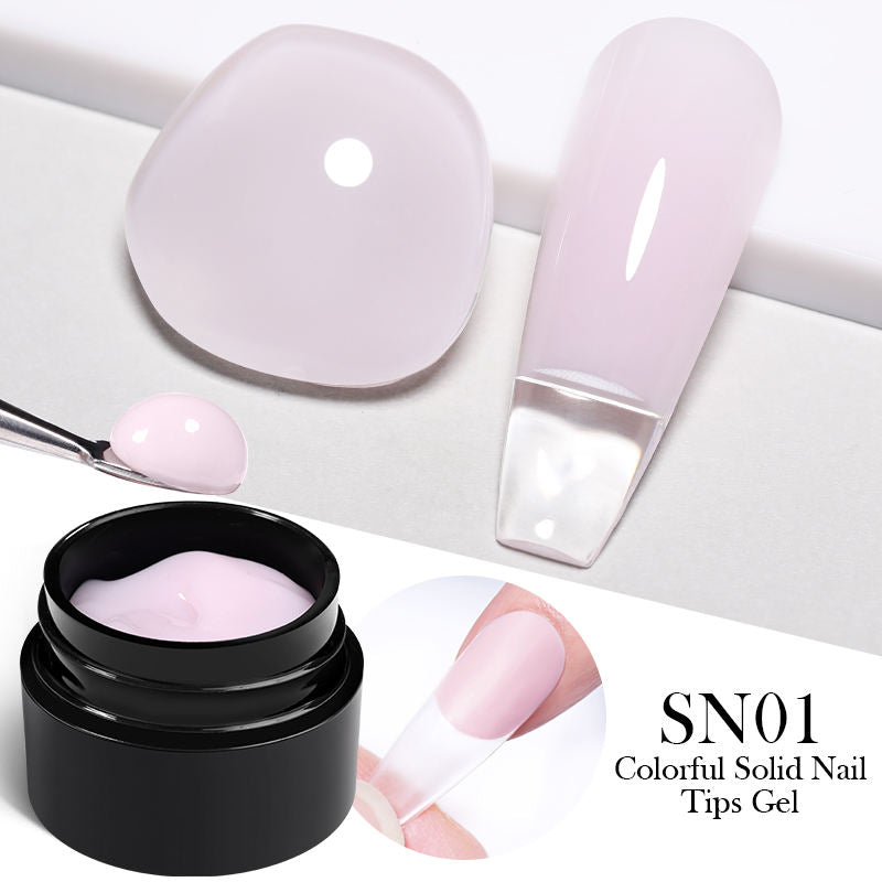 Born Pretty Solid Nail Tips Gel - Professional Acrylic Nail Extensions for Salon & Home Manicure | Perfect for DIY Nail Art, Special Occasions & Everyday Wear