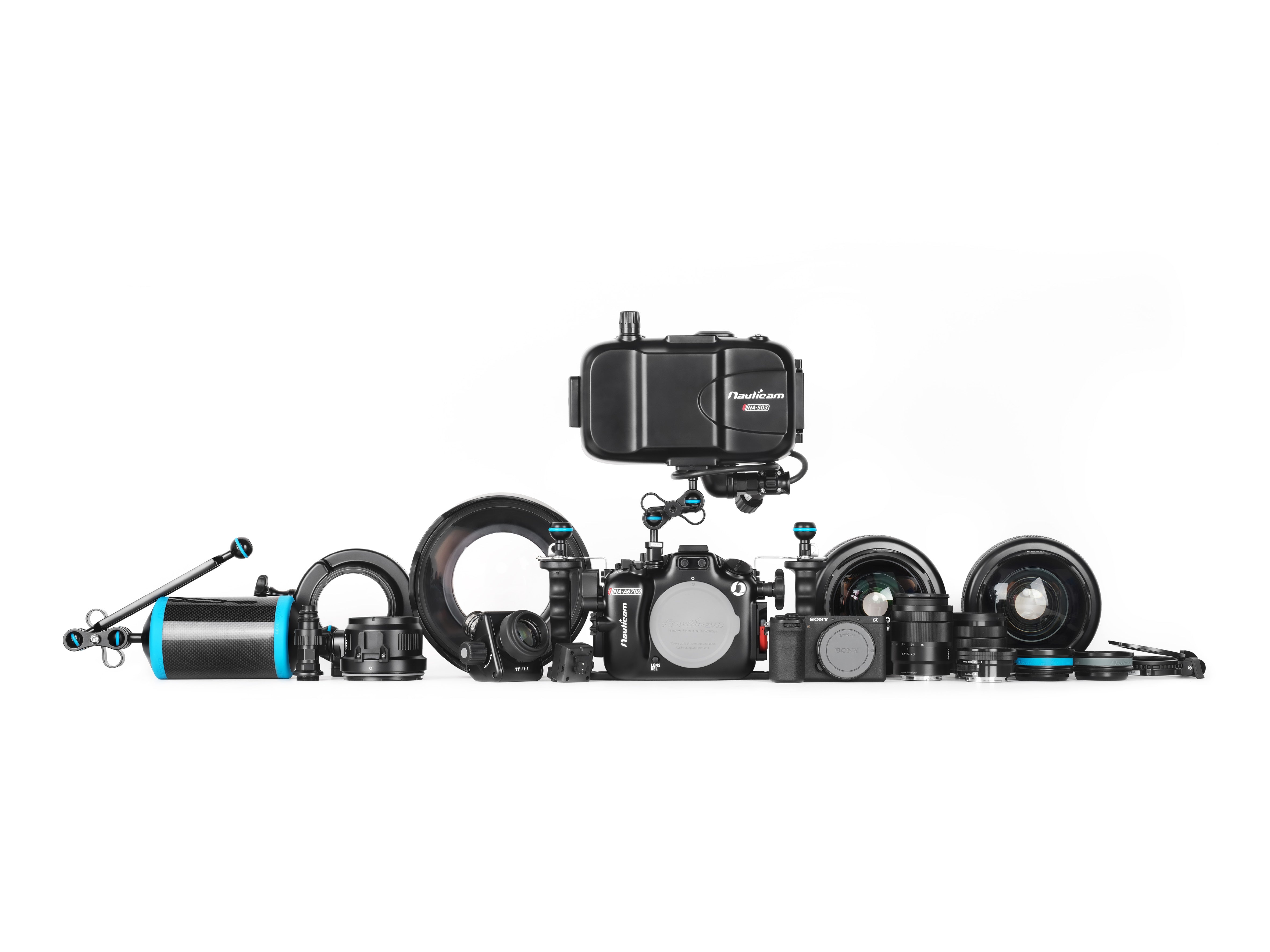 Waterproof Underwater Housing for Sony A6700 Camera - Scuba Diving & Snorkeling Photography Case for Marine Adventures