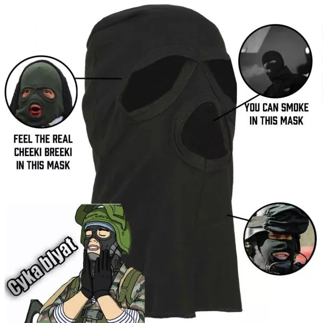 Russian Army Balaclava - Tactical Ski Mask for Cold Weather, Outdoor Sports & Airsoft - Warm Winter Face Cover for Men & Women - Perfect for Skiing, Snowboarding & Hunting