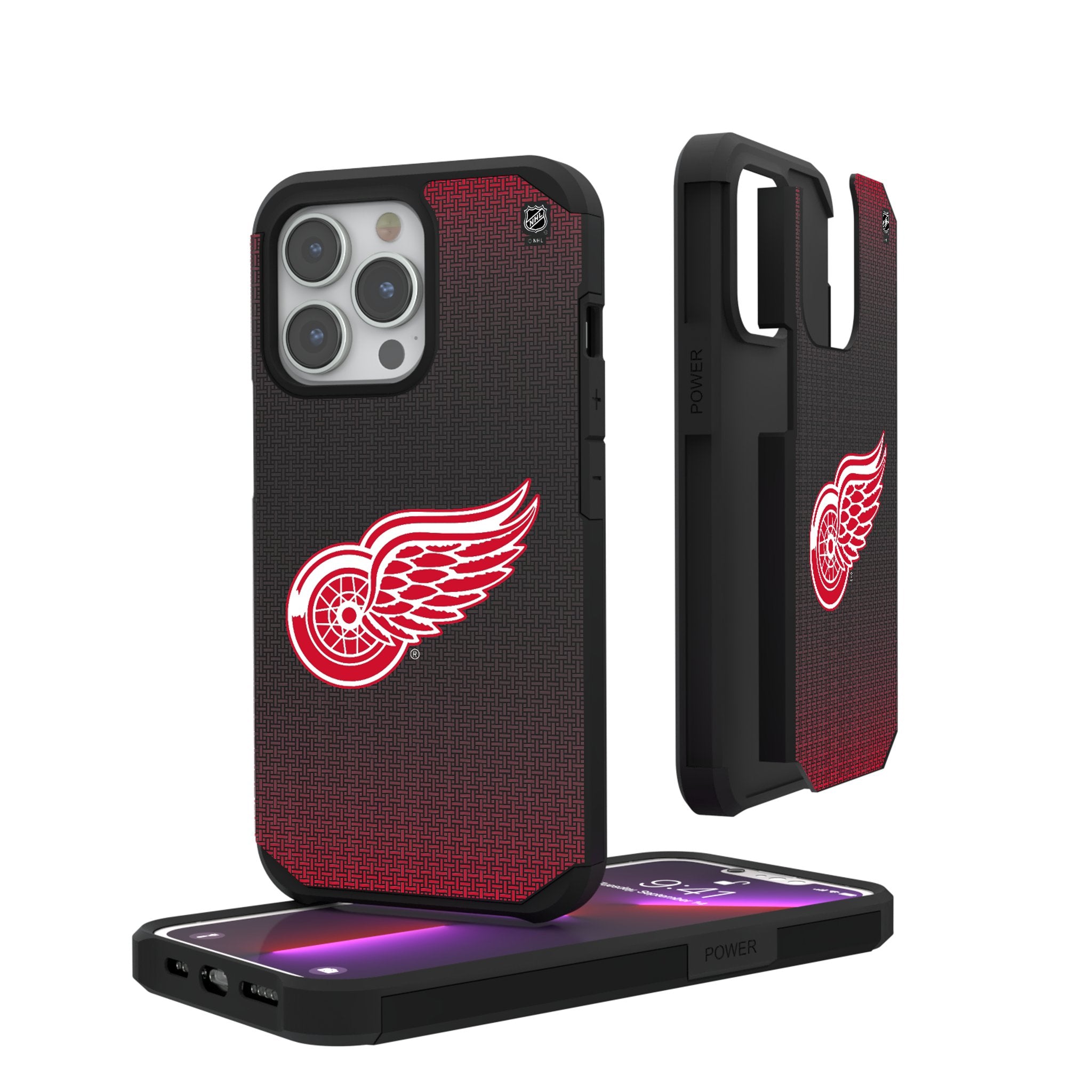 Detroit Red Wings Durable Linen Phone Case - Shockproof & Slim Design for iPhone & Samsung - Perfect for Hockey Fans & Everyday Protection
