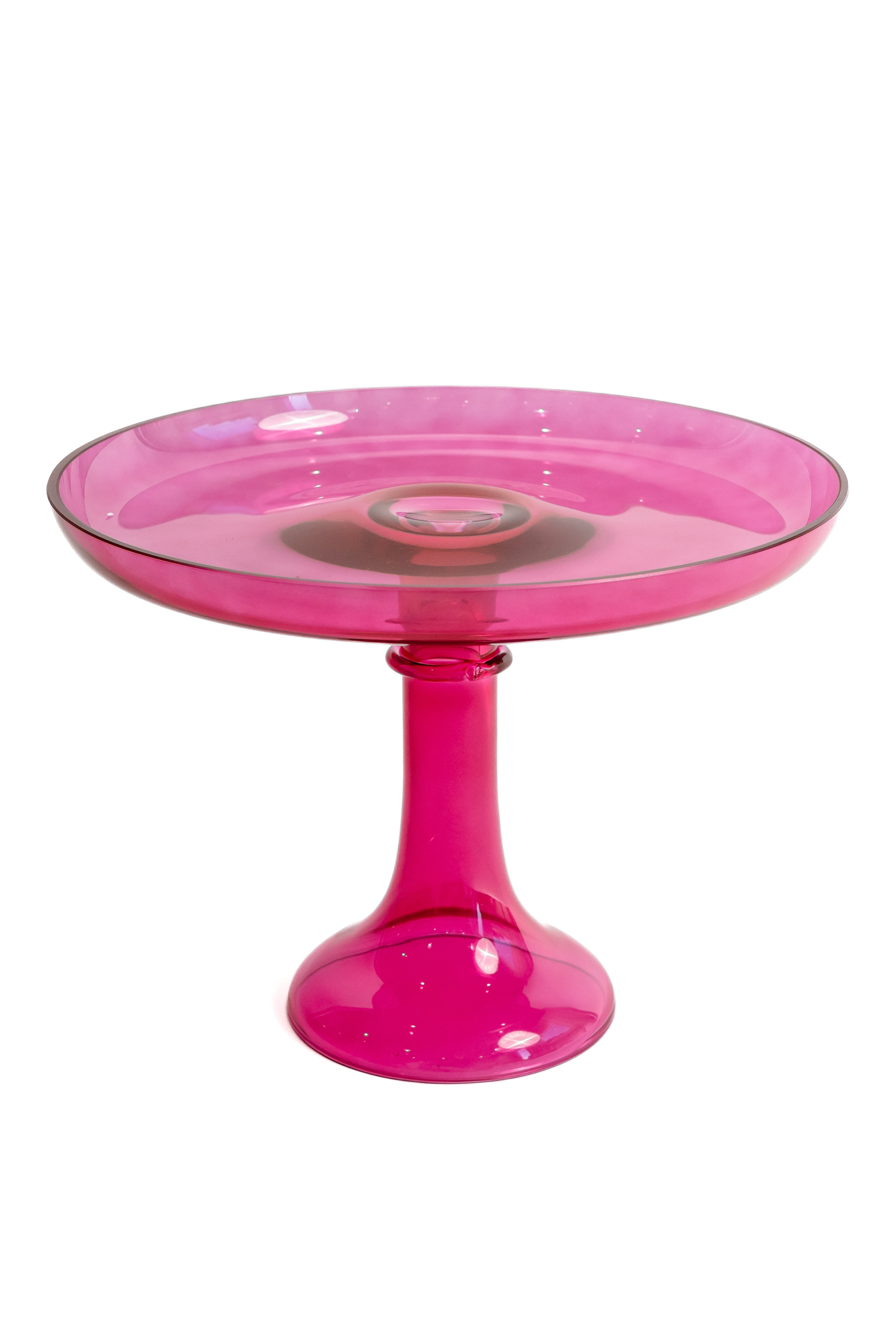 Elegant Estelle Fuchsia Cake Stand - Perfect for Weddings, Birthday Parties & Dessert Displays - Durable & Stylish Serving Platter for Cakes, Cupcakes & Treats