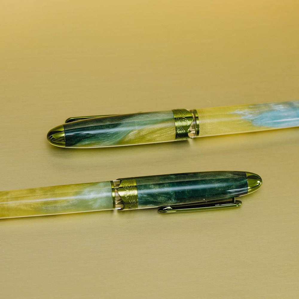 Nahvalur (Narwhal) Horizon Gaia Fountain Pen - Premium Writing Instrument for Calligraphy, Journaling & Gift Giving - Elegant Design for Professionals & Collectors