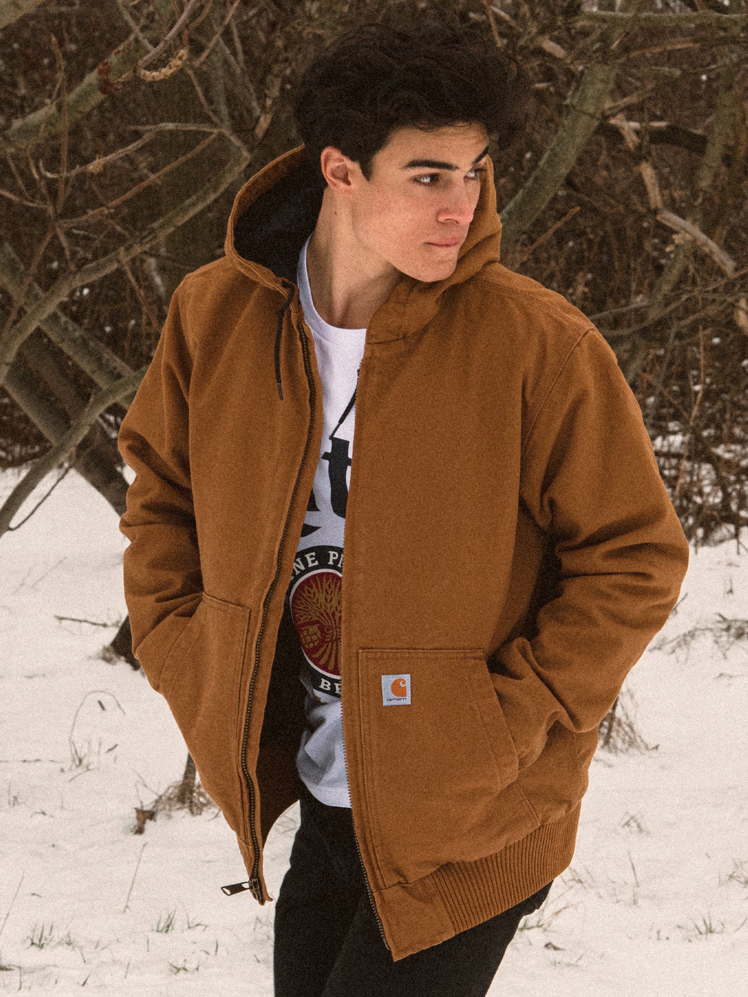 Carhartt Washed Duck Insulated Jacket for Men & Women - Heavy Duty Workwear for Cold Weather - Clearance Sale | Perfect for Construction, Farming & Outdoor Activities