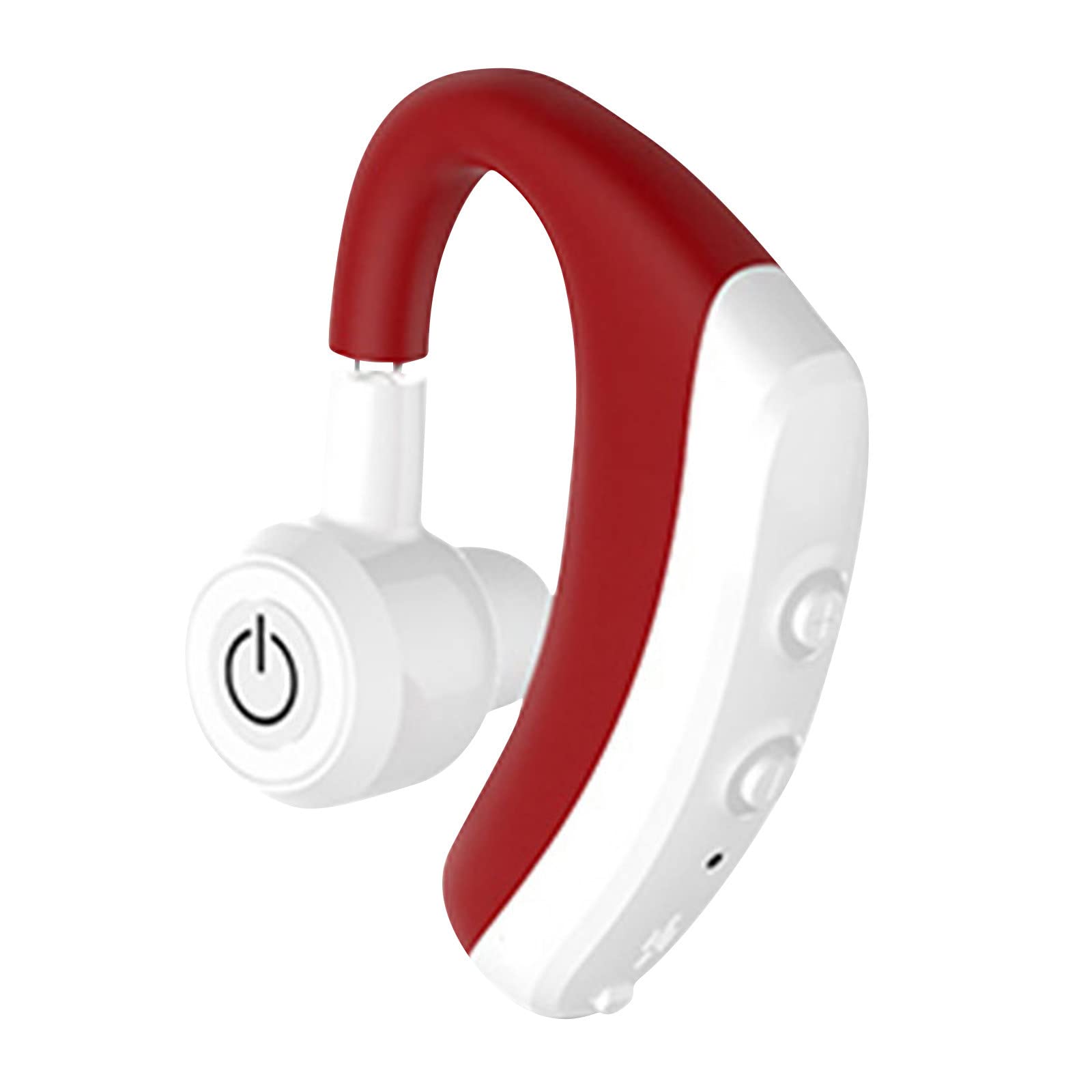 YaYiYa Wireless Mini Bluetooth Headset - Lightweight Business & Sports Earbuds with Hanging Ear Design, Noise Cancelling Mic - Perfect for Office Calls, Gym Workouts & Commuting (EC0)