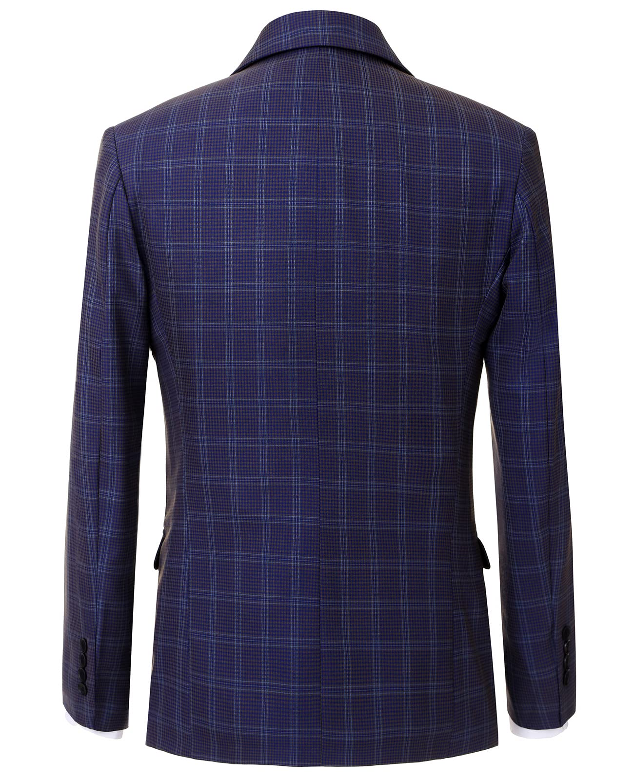 GATMSTZ Men's Plaid Suit 3-Piece Set - Classic Blazer, Vest & Pants for Business, Wedding, Prom & Evening Events | Formal Attire for Professional & Special Occasions
