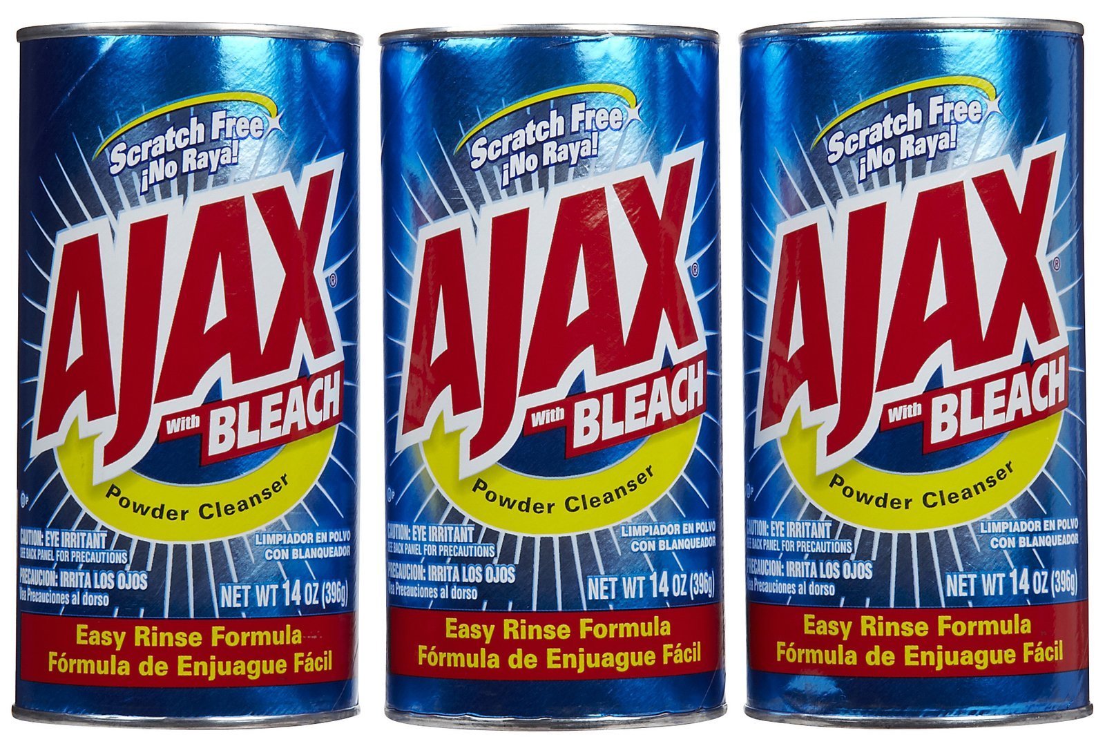 Best Ajax Powder Cleanser with Bleach - 14 oz (3-Pack) | Multi-Surface Cleaner for Kitchen, Bathroom & Laundry | Powerful Stain Removal & Disinfecting