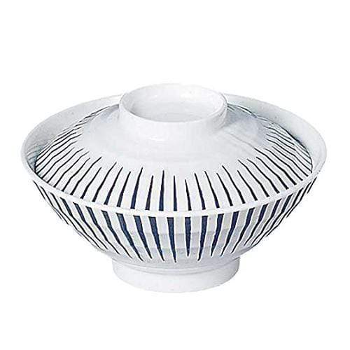 Entec Tokusa Pattern Melamine Donburi Rice Bowl 14.4cm - Durable & Stylish Japanese-Style Soup Bowl for Ramen, Udon, and Rice Dishes
