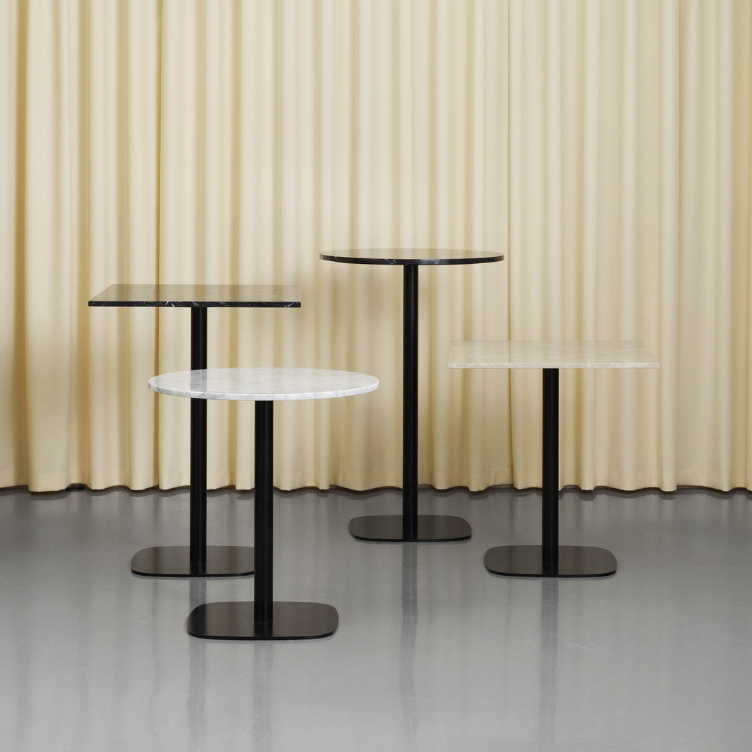 Round Cafe Table - Modern & Durable Indoor/Outdoor Dining Table for Restaurants, Patios, and Home Decor