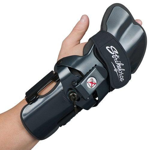 KR Strikeforce Black Pro Rev 1 Left Hand Wrist Support Brace - Premium Wrist Stabilizer for Weightlifting, CrossFit & Gym Training - Ideal for Injury Prevention & Recovery