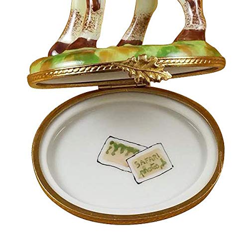 Authentic Limoges Porcelain Giraffe Figurine - Handcrafted in France | Elegant Home Decor & Collectible Gift