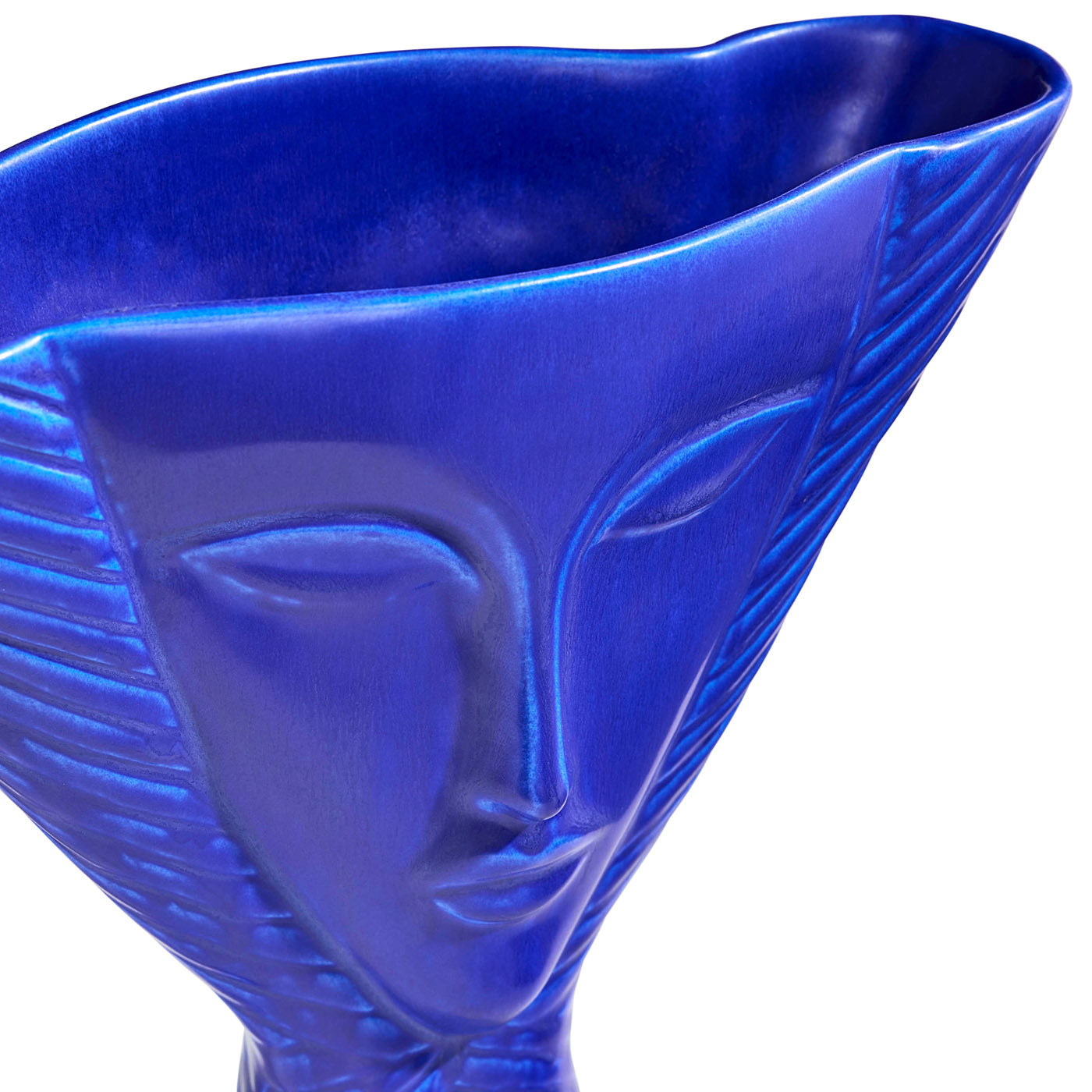 Elegant Cobalt Blue Glass Vase for Home Decor - Perfect for Flowers, Centerpieces & Wedding Decorations