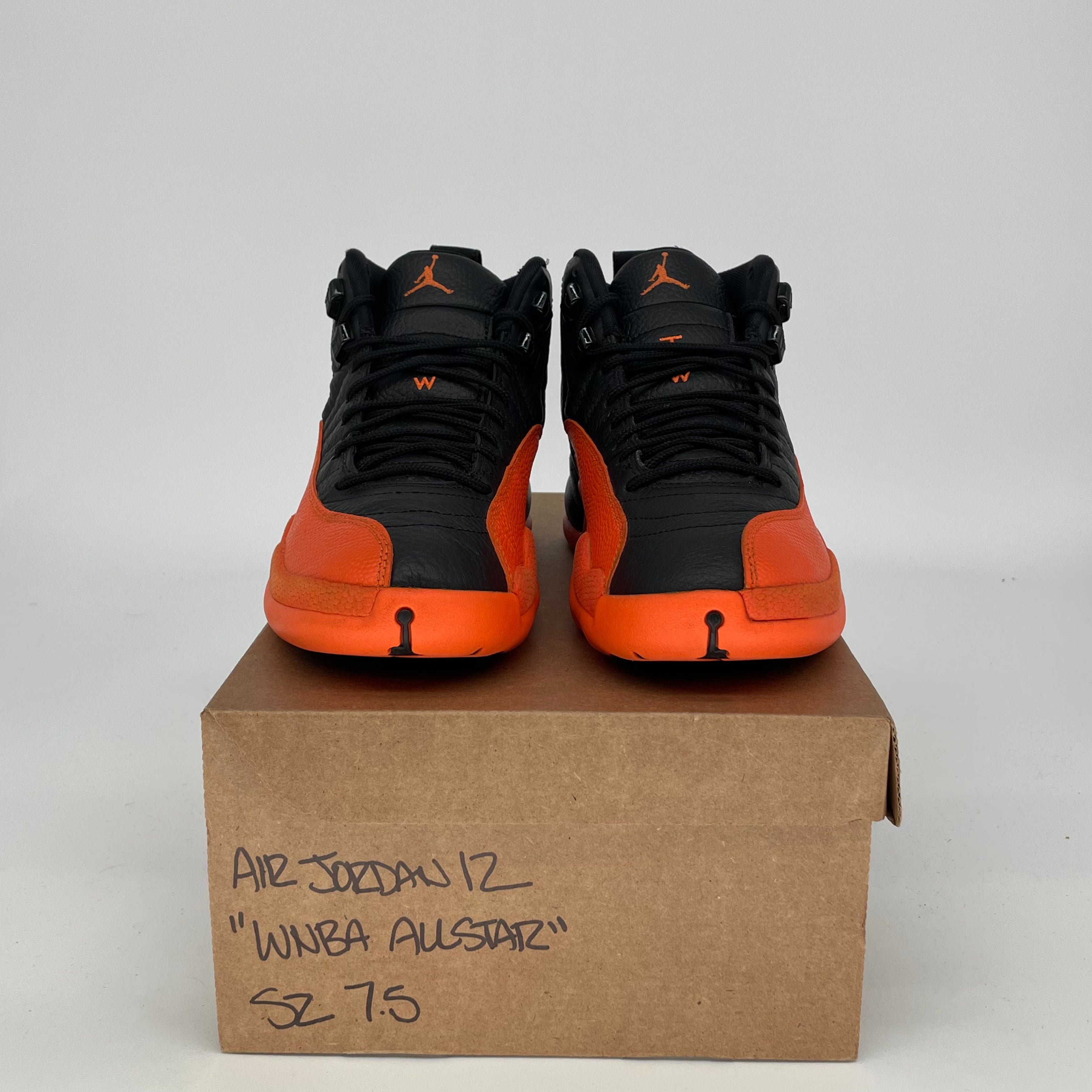 AIR JORDAN 12 WNBA All-Star Basketball Shoes - Women's Size 7.5/9W in Brilliant Orange (Style FD9101-081) | Perfect for Court Play, Streetwear Fashion & Sneaker Collecting