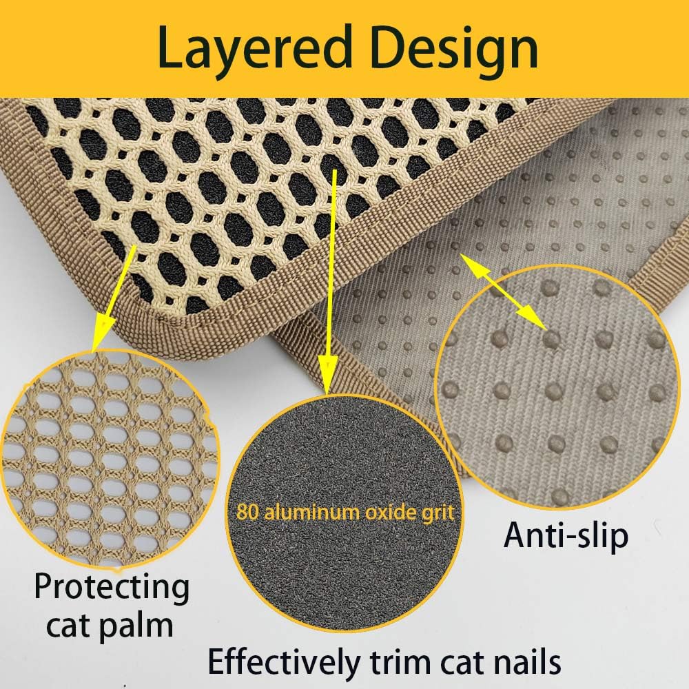 Premium Cat Nail File Scratcher with 80-Grit Aluminum Oxide - Cat Grooming Tool for Trimming Nails & Protecting Furniture | Perfect for Indoor Cats, Scratching Posts & Stress Relief