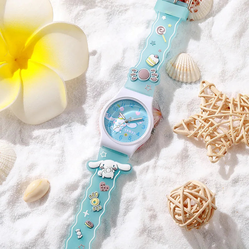 Sanrio Hello Kitty Anime Wrist Watch for Women & Girls - Cute Pink Digital Watch with Adjustable Band, Perfect for School, Work, and Everyday Fashion Accessory