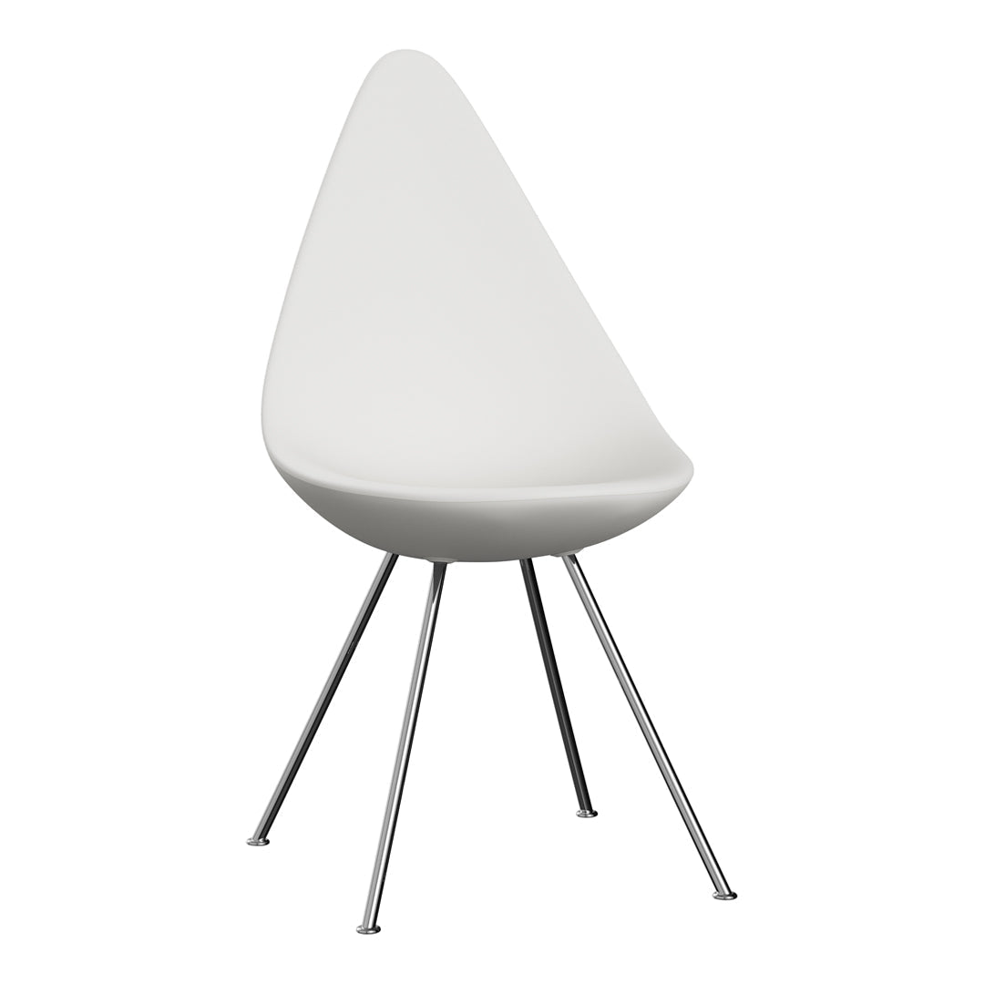 Drop Chair Plastic - Modern Lightweight Indoor/Outdoor Stackable Chair for Home, Office, and Patio Use