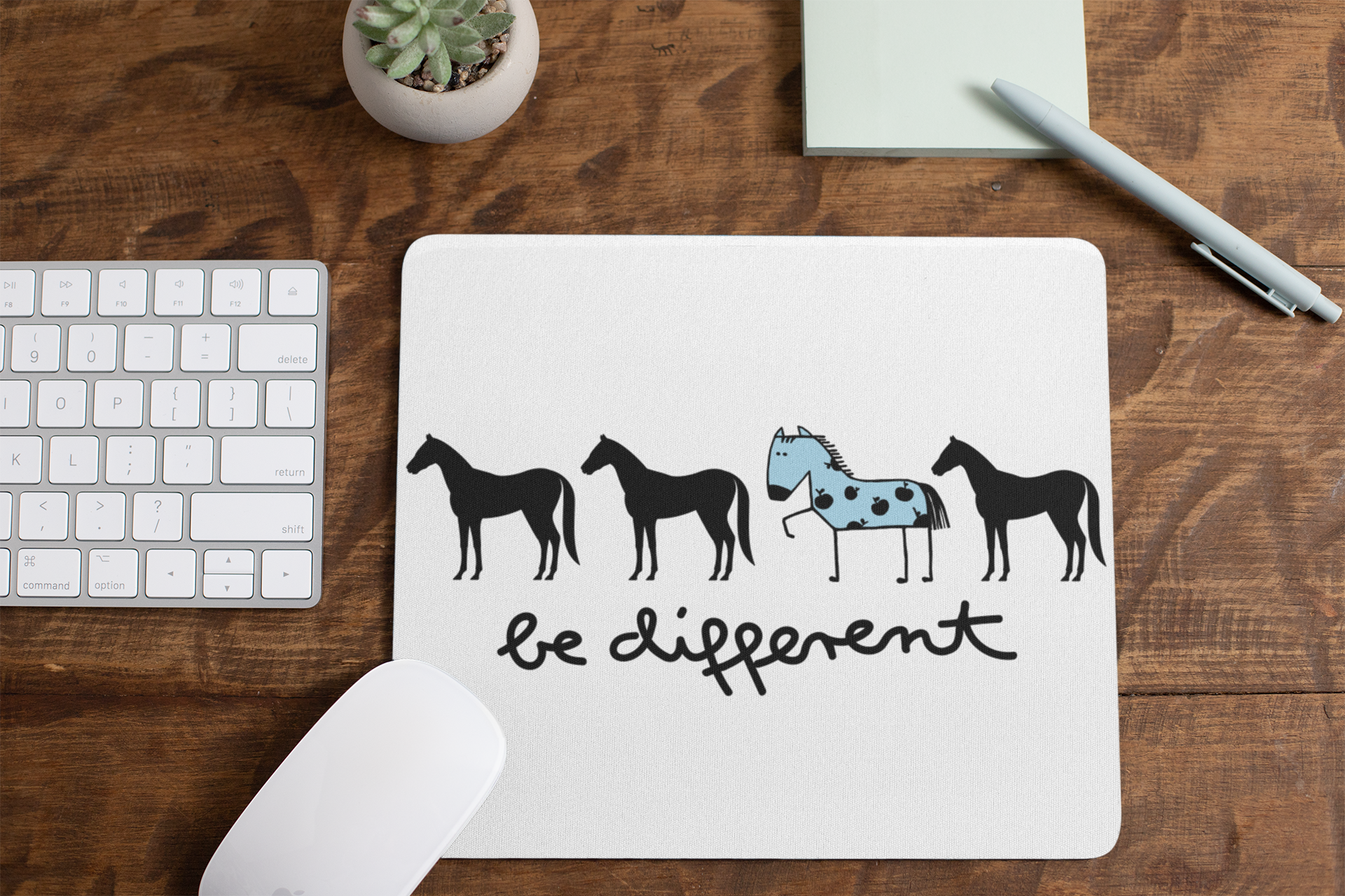 Premium Large Mouse Pad with Unique Horse Design - Non-Slip Gaming & Office Desk Mat for Computers, Laptops - Perfect for Work, Gaming & Home Office Setup