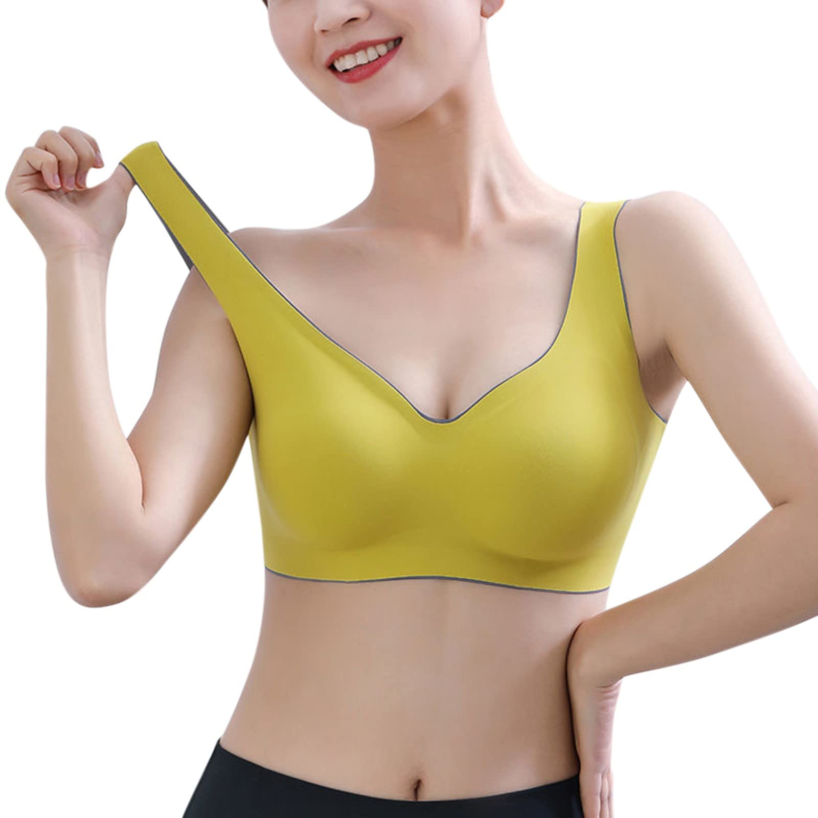 Seamless Comfort Bras for Women - No Steel Ring Sports Bra with Push Up Support - Perfect for Yoga, Gym & Everyday Wear