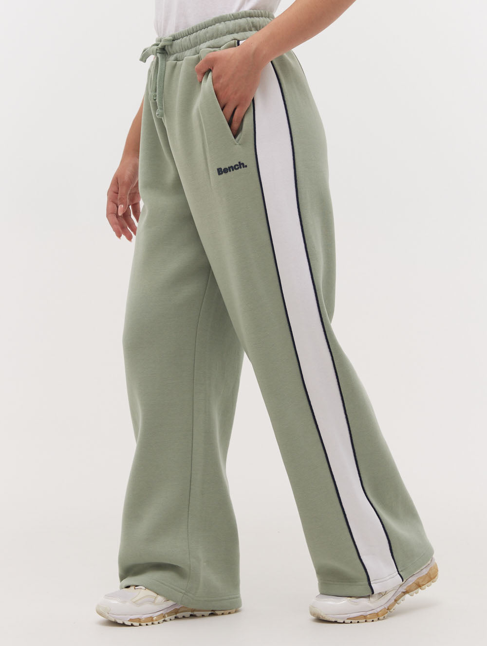 Elline Women's Wide Leg Striped Joggers - Soft Lounge Pants for Yoga, Running & Casual Wear