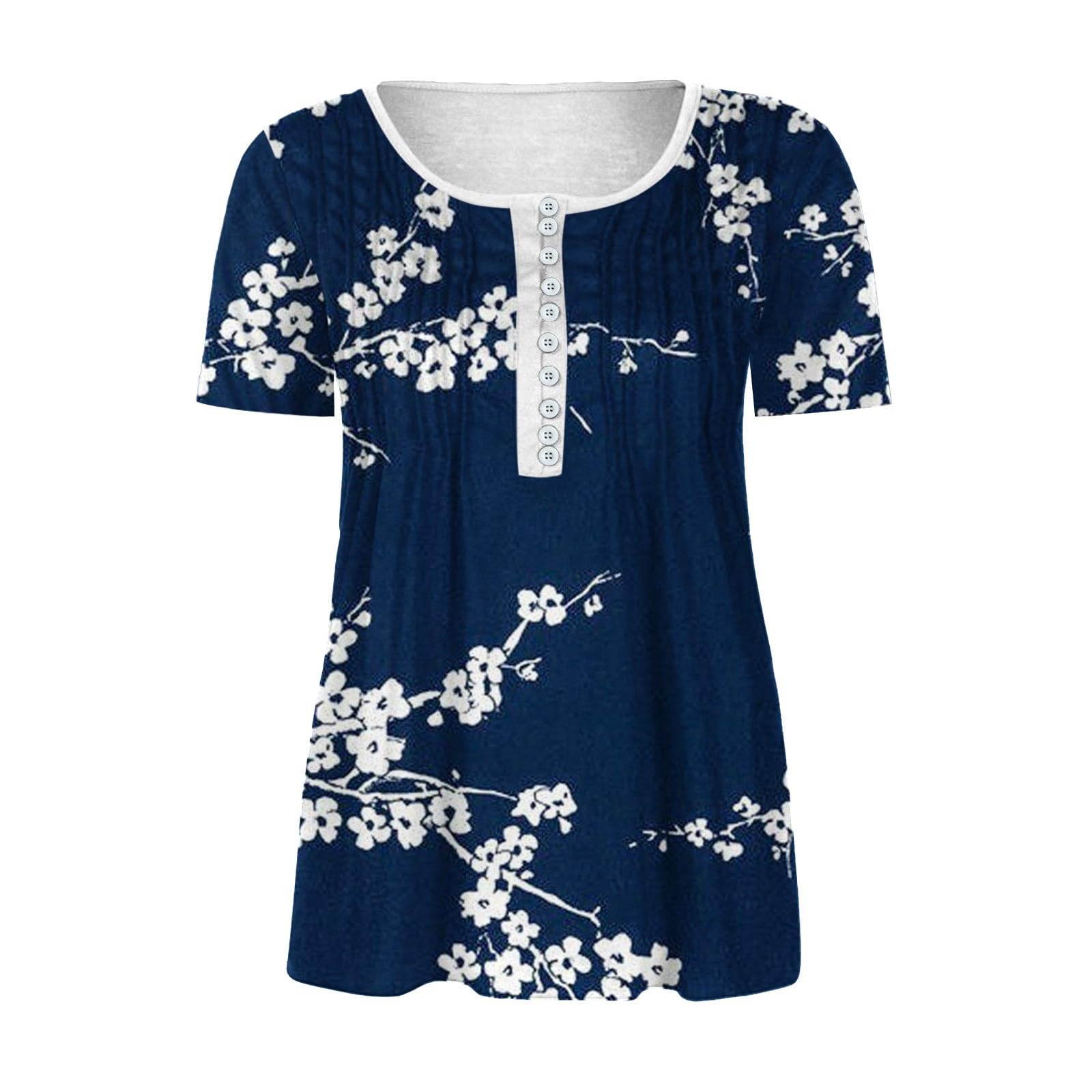 Women's Short Sleeve Athletic Tops - Comfortable & Trendy Workout Shirts with Cotton Spandex Blend - Perfect for Yoga, Running & Gym