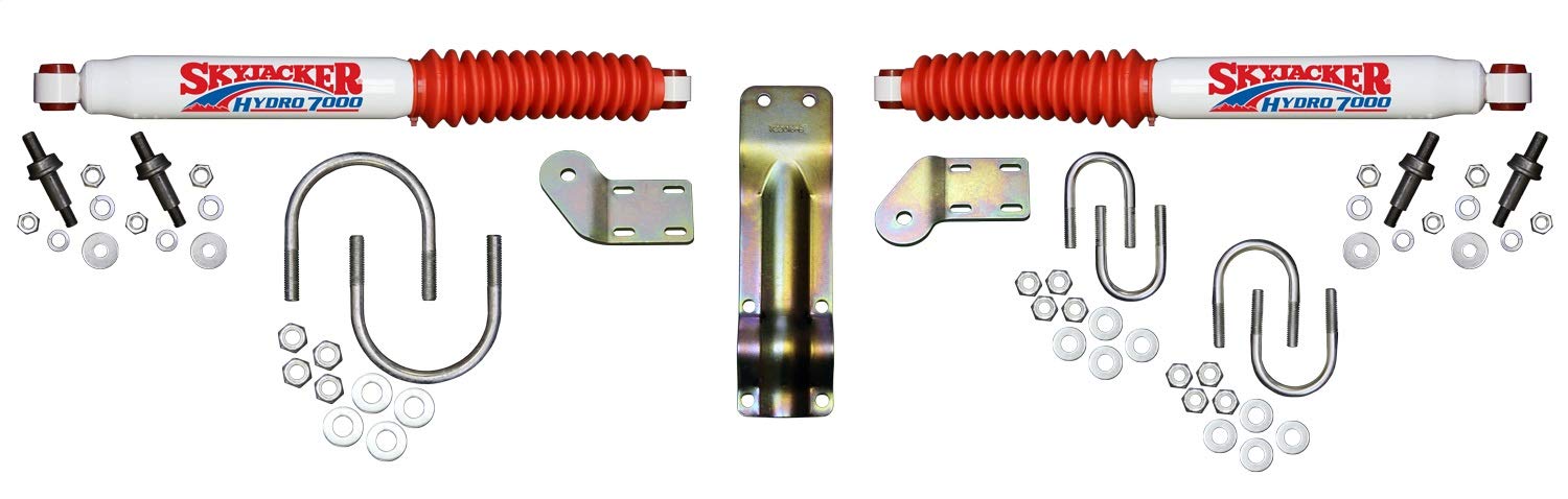 Skyjacker 7218 Dual Steering Stabilizer Kit - Heavy Duty Off-Road Shock Absorber for Trucks & Jeeps | Improves Handling on Rough Terrain & High-Speed Driving